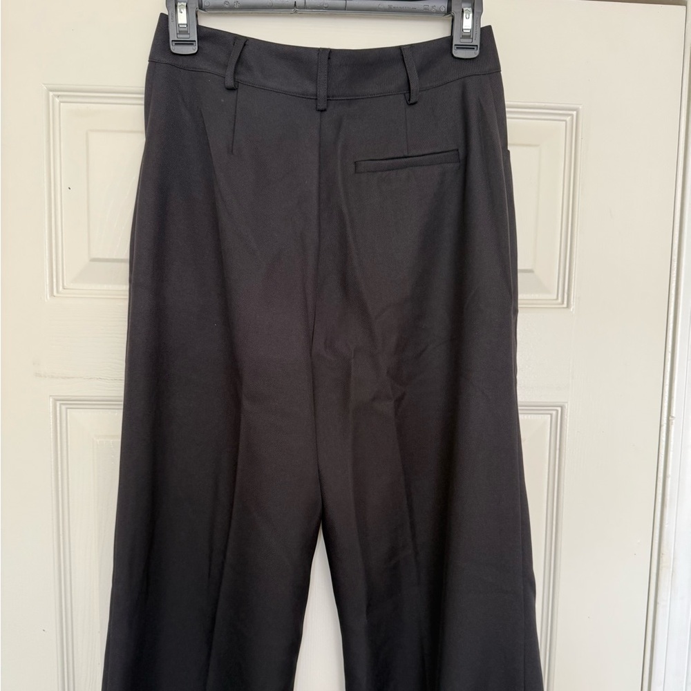 For Love And Lemons Shannon Flared Pant Trouser Black Medium Minimal Clean S - Picture 6 of 10